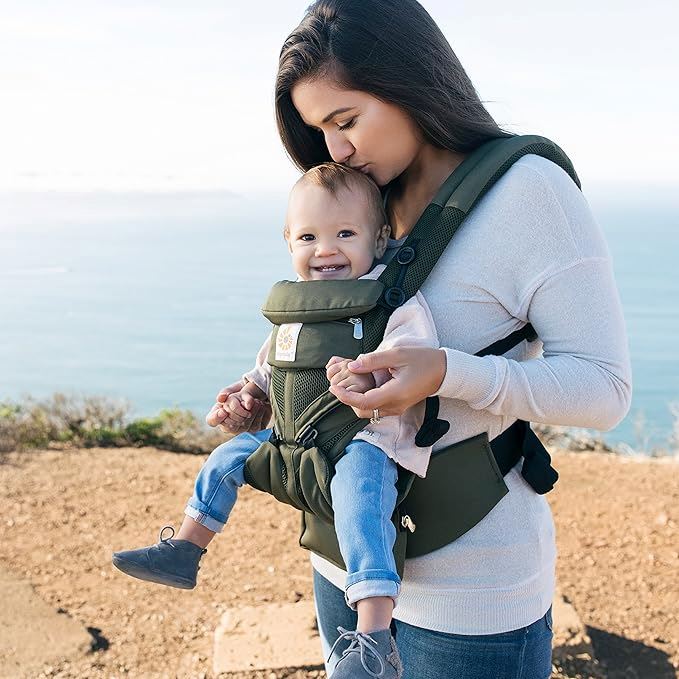 Porte Bébé - BreathBabyBag™ - Vert Olive - Bebebaladeur